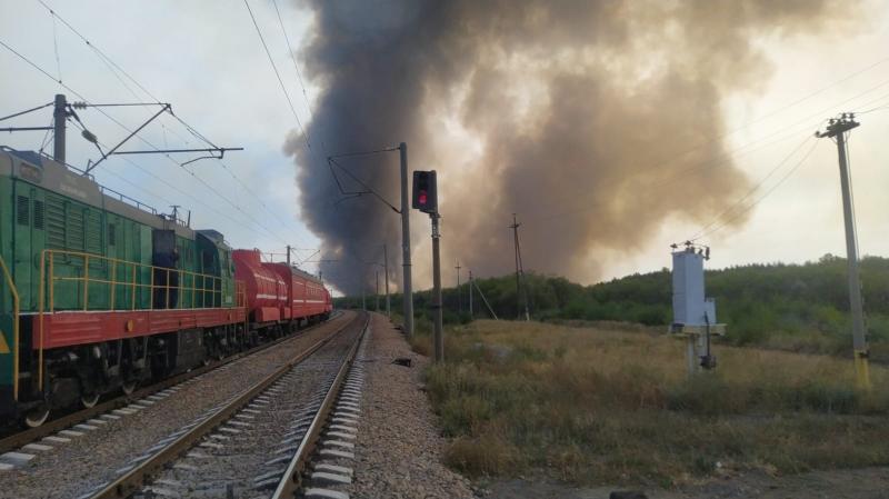 Қостанайда өрт сөндіру пойыздары жұмыс істеп жатыр