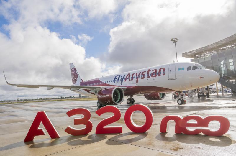 FlyArystan алғашқы А320neo ұшағына ие болды