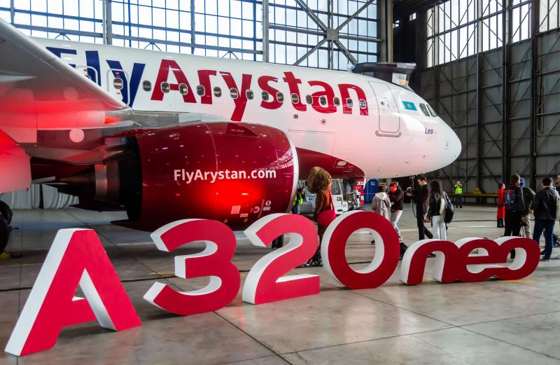 Airbus A320 Leo – FlyArystan әуе компаниясының су жаңа ұшағы