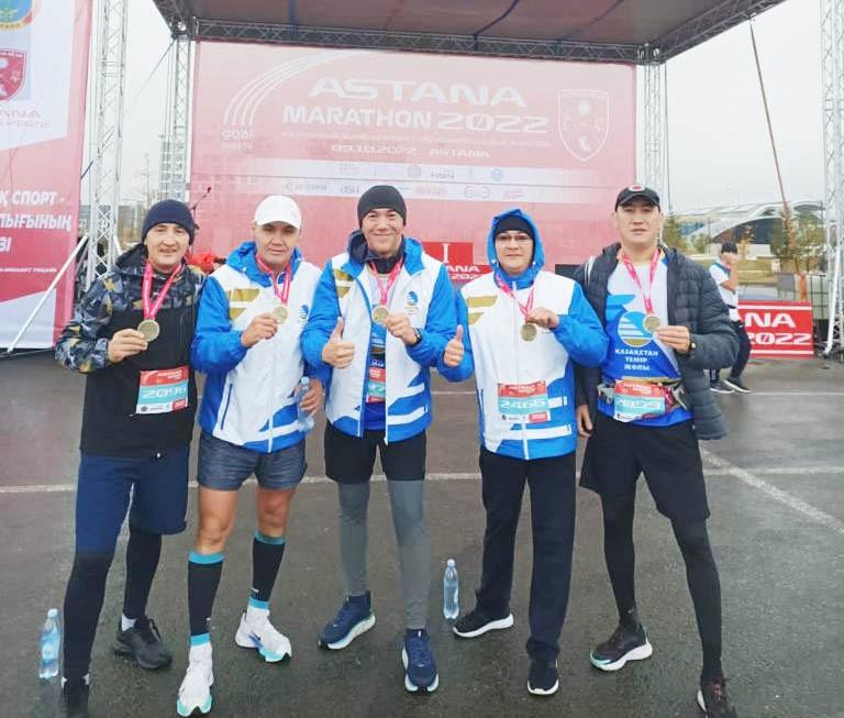 Атлеты ҚТЖ приняли участие в Astana Marathon 2022