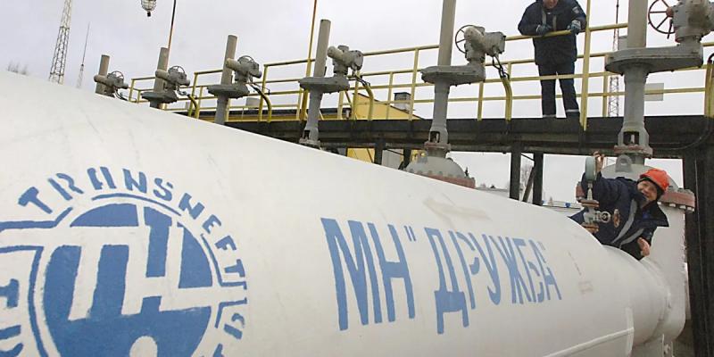 Украина приостановила прокачку нефти по нефтепроводу «Дружба» 