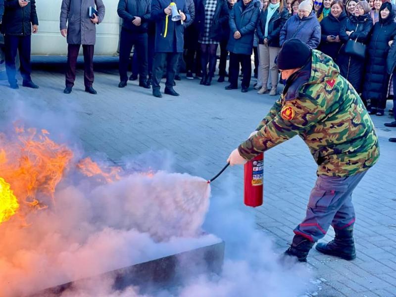 В офисе Каражанбасмунай потушили условный пожар