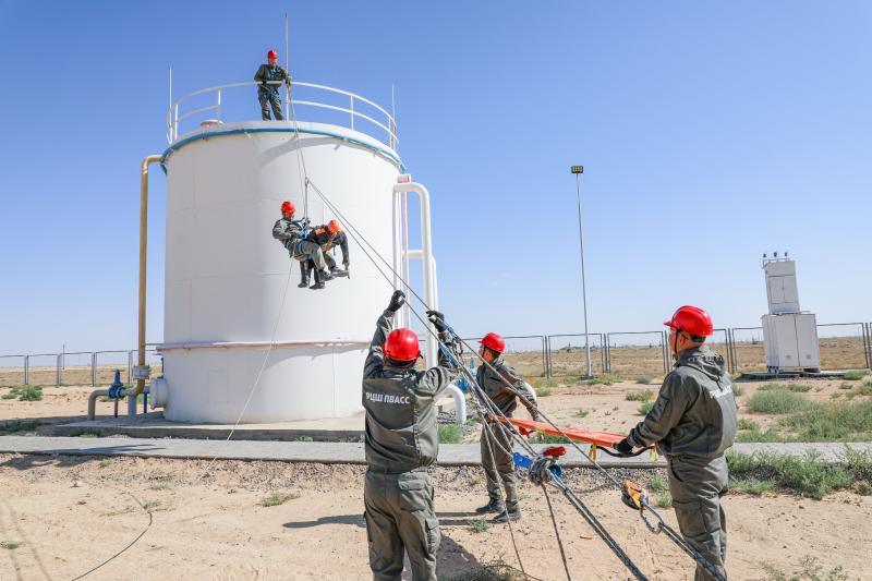 Жетібай кен орнында апатты жағдайда әрекет етуге бағытталған оқу-жаттығу өтті