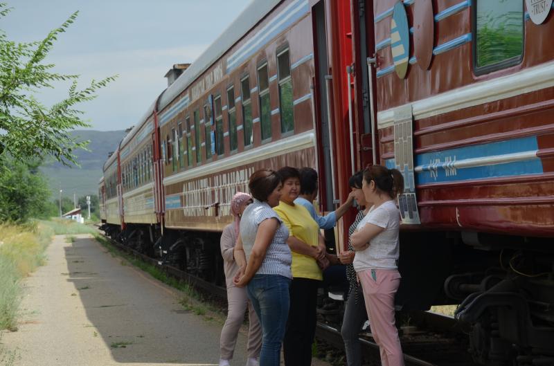 «Саламатты Қазақстан» пойызы Адыр станциясына келді