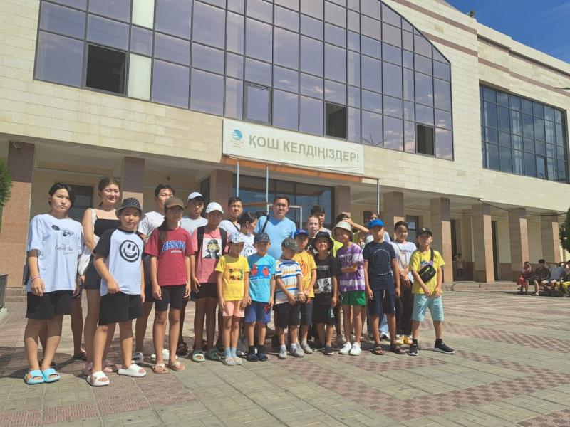 Теміржолшылардың балалары «Тау самалы» лагерінде демалып жатыр