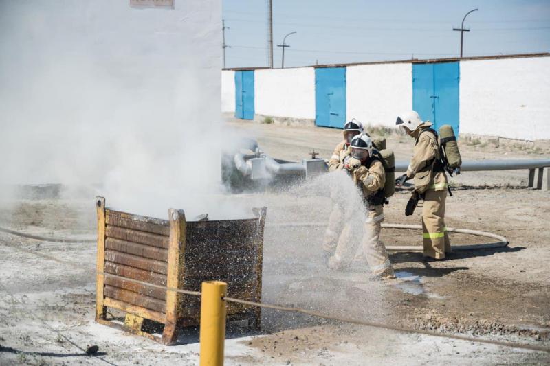 Ембі мұнайшылары тілсіз жаумен күреске жаттықты