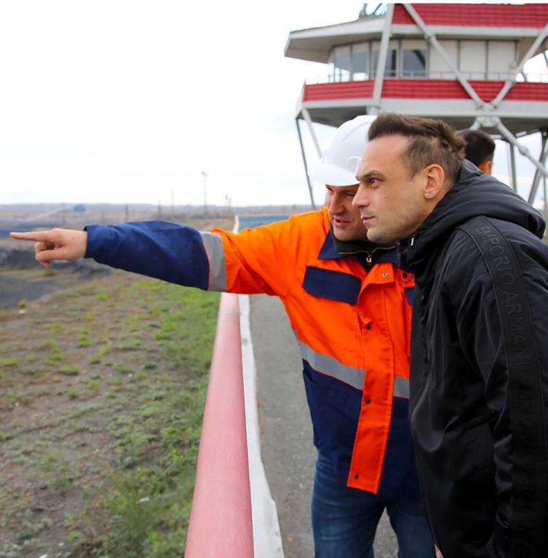 Богатырь Ильин посетил разрез «Богатырь» (фото)