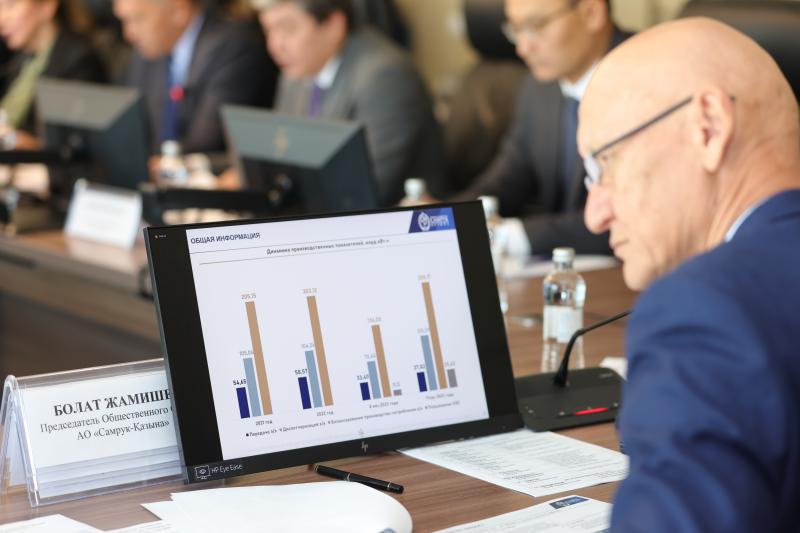 Самрук-Энерго и KEGOC представили отчет Общественному совету