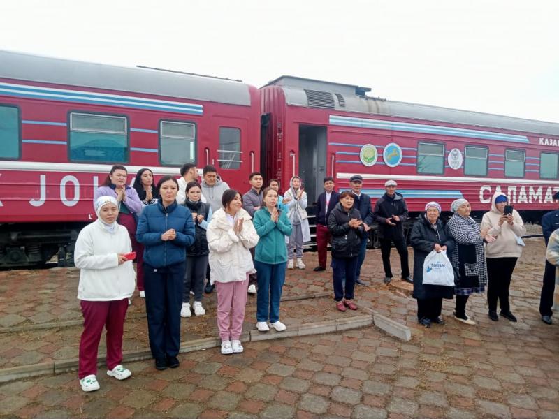 Медпоезд завершает работу в Актюбинской области  