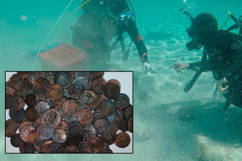 Более 50 тысяч римских монет нашли у берегов Италии