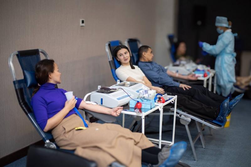 В KEGOC прошел очередной День донора