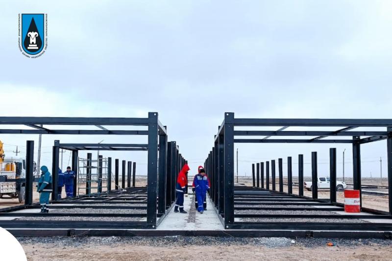 Қаражанбаста жаңа жатақхана құрылысы жүріп жатыр