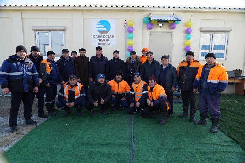 Маңғыстау облысында теміржолшыларға модульді үй-жай берілді