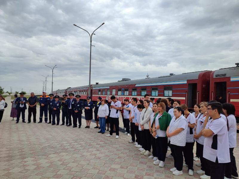 «Саламатты Қазақстан» пойызы Маңғыстауда қалай қызмет көрсетті