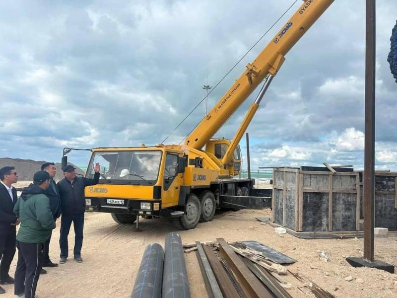 Форт-Шевченко: строительство завода по опреснению морской воды завершено на 70%