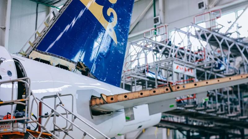 Air Astana впервые провела тяжёлую форму техобслуживания самолёта