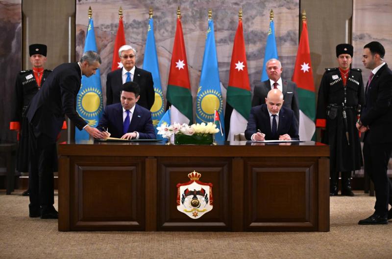 ҚР Президенті мен Иордан Хашимит Корольдігінің Королі Бірлескен мәлімдеме қабылдады