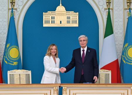 Қазақстан Президенті мен Италия Министрлер Кеңесінің төрағасы Бірлескен мәлімдеме қабылдады