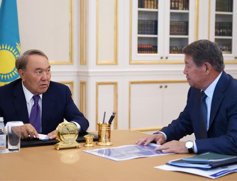 Глава государства провел встречу с председателем правления АО «Самрук-Қазына»