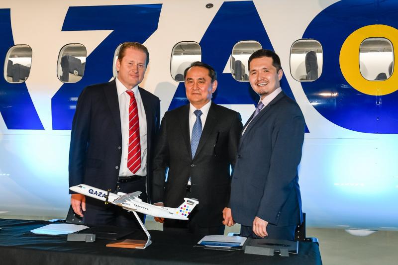 Флот Qazaq Air пополнил четвертый Bombardier Q400 NextGen