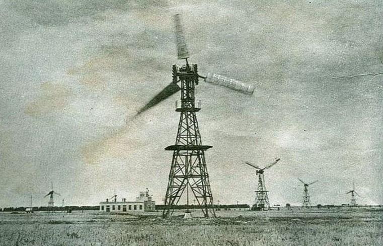 Многоагрегатная ветроэлектрическая станция была сооружена в Казахстане еще в 1958 году