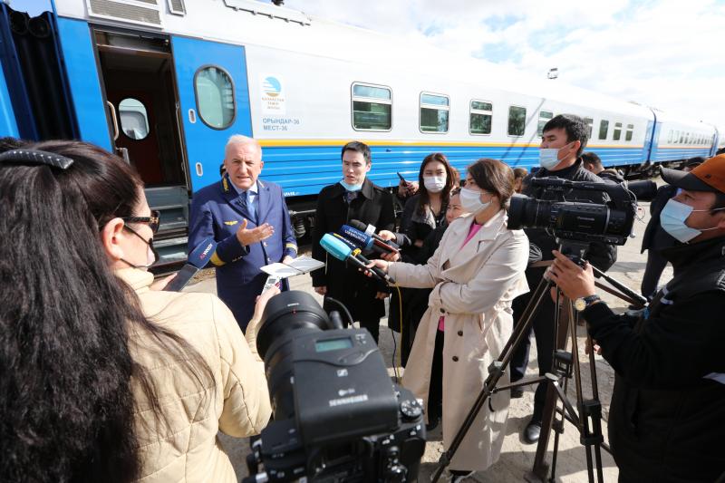 «Маңғыстау-Алматы-2» жолаушылар пойызының вагондары жаңарды