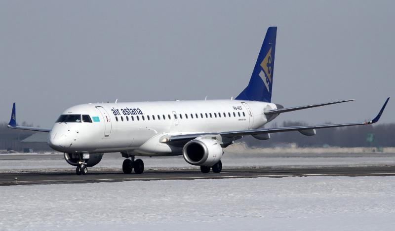 Air Astana будет выполнять рейсы в Киев по альтернативному маршруту