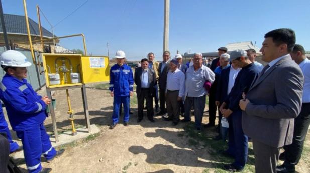 Түркістан облысының 22 елді мекені газға қосылды