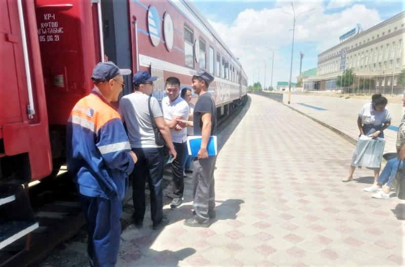 Медициналық пойыз Болашақ станциясына келді