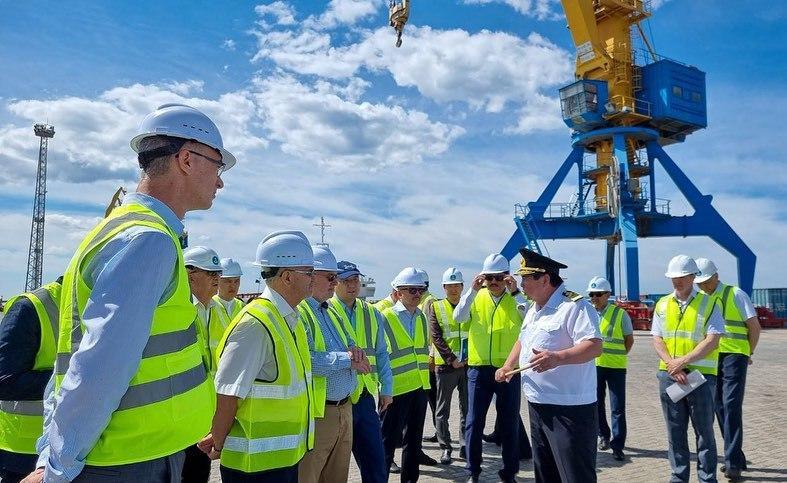 Порт Актау посетили члены совета директоров ҚТЖ